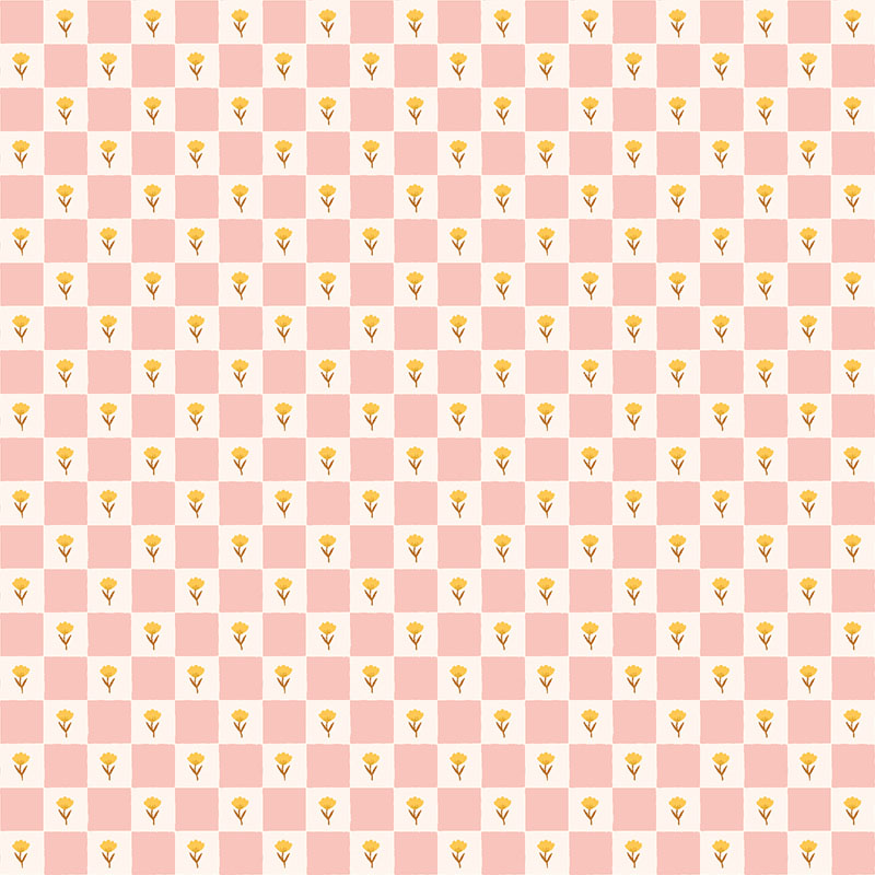 A Sunshine Story By Duchess Plum For Cotton + Steel Fabrics - Picnic Check - Early Sunrise