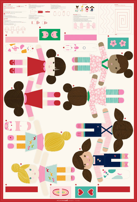 Best Friends Forever Packaged Panel 65" X 44" By Stacy Iest Hsu For Moda - Multi - Minimum Of 3