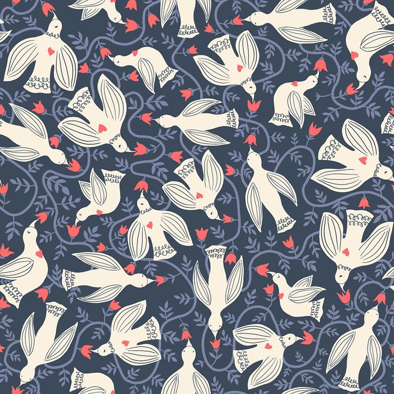 Endpaper Canvas By Jen Hewett Of Ruby Star Society For Moda - Smoke