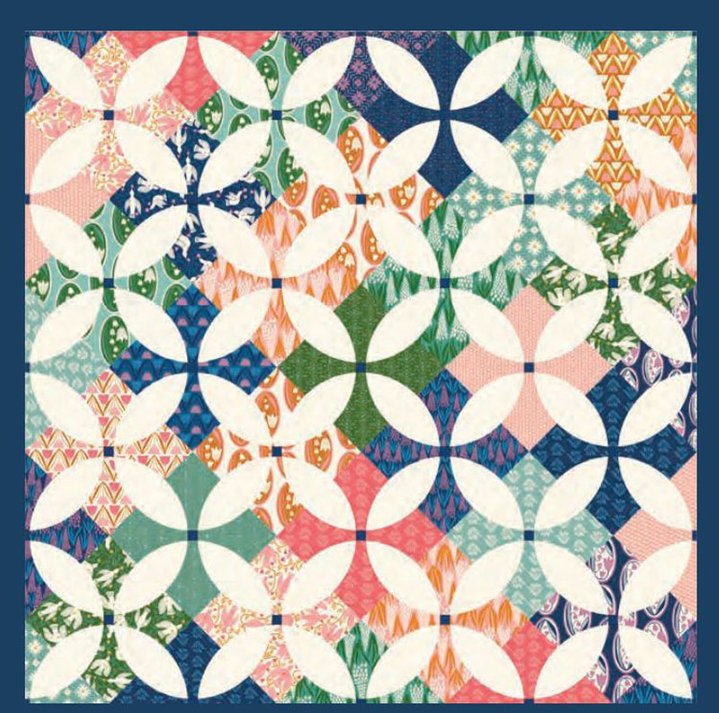 Flowering Patchwork Pattern By Crinkly Quilts For Moda  - Minimum Of 3