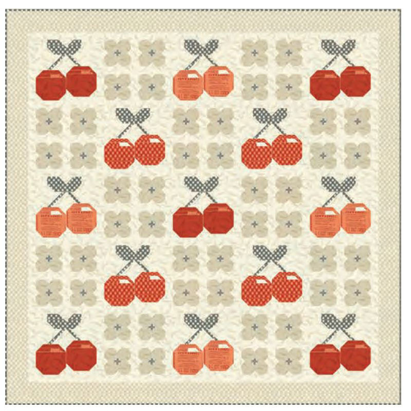 Cherries Jubilee Pattern By Stacy Iest Hsu For Moda - Minimum Of 3