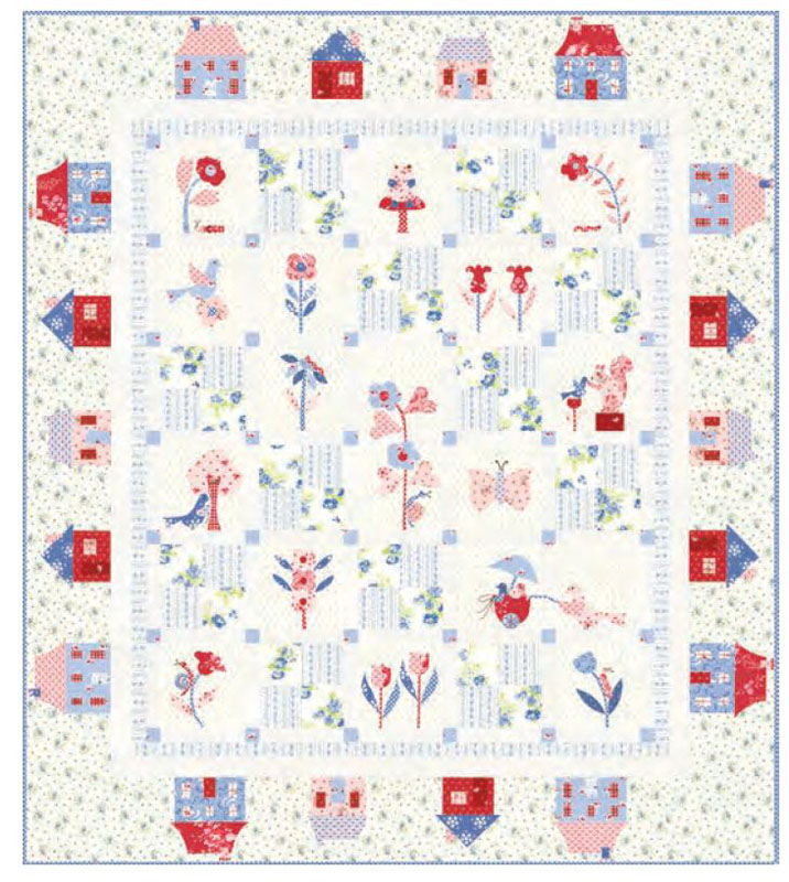 Central Park Pattern Bom/8 By Bunny Hill Designs For Moda