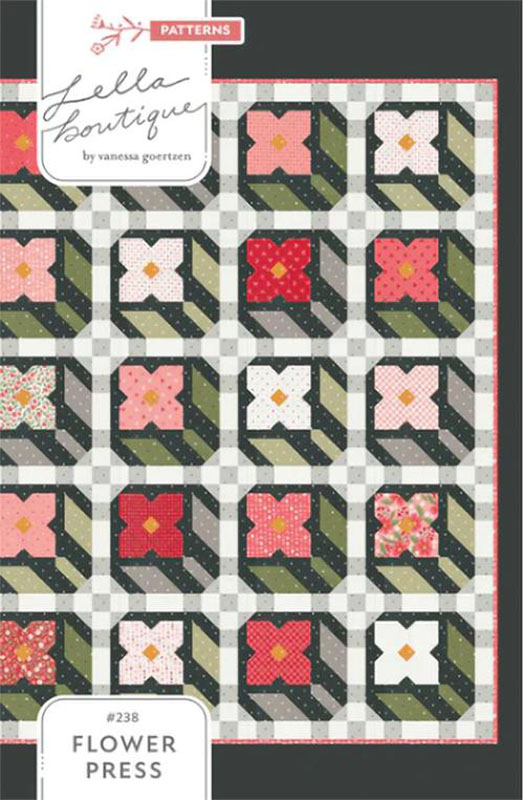 Flower Press Pattern By Lella Boutique For Moda - Minimum Of 3