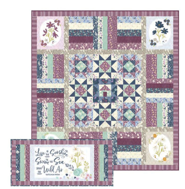 Coastal Cottage Quilt & Bench Pillow Pattern By Sweetfire Road For Moda - Min.3