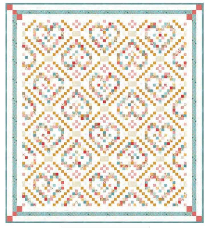 Sunday Hearts Pattern By Basicgrey For Moda - Minimum Of 3