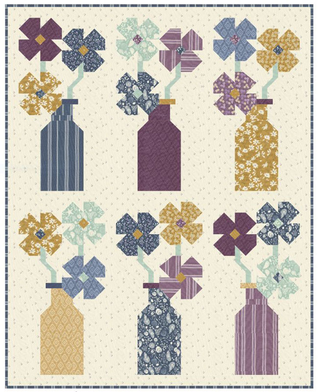 Beach Bouquets Pattern By Coach House Designs For Moda  - Minimum Of 3