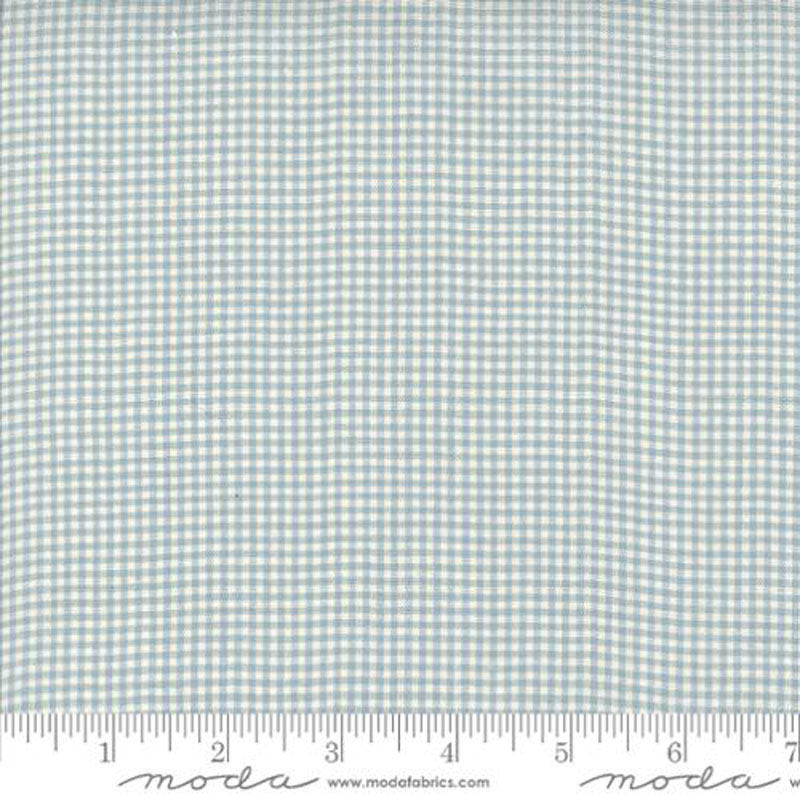 French General Woven Ginghams By French General For Moda - French Blue - Pearl