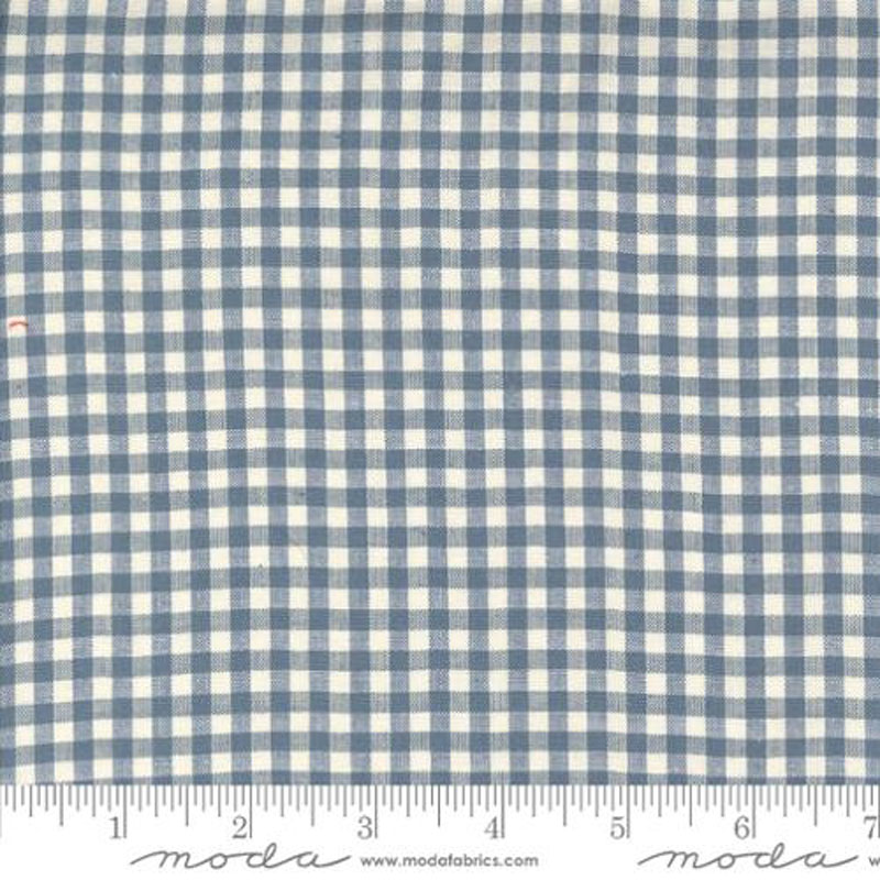 French General Woven Ginghams By French General For Moda - Woad - Pearl