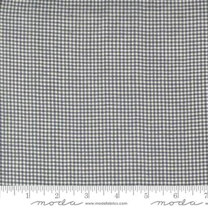 French General Woven Ginghams By French General For Moda - Indigo - Pearl