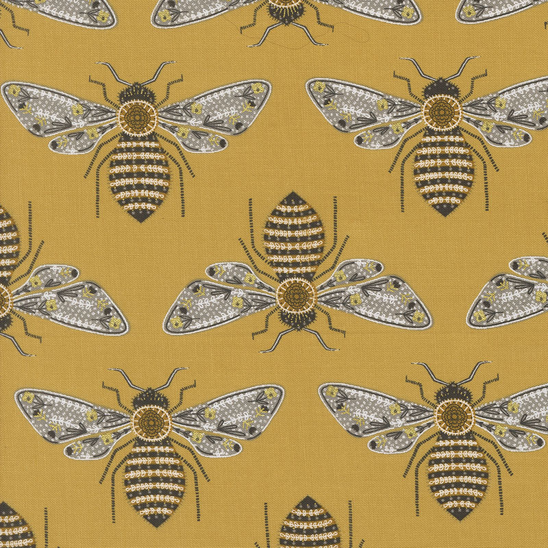 Bee Garden By Gingiber For Moda - Honey