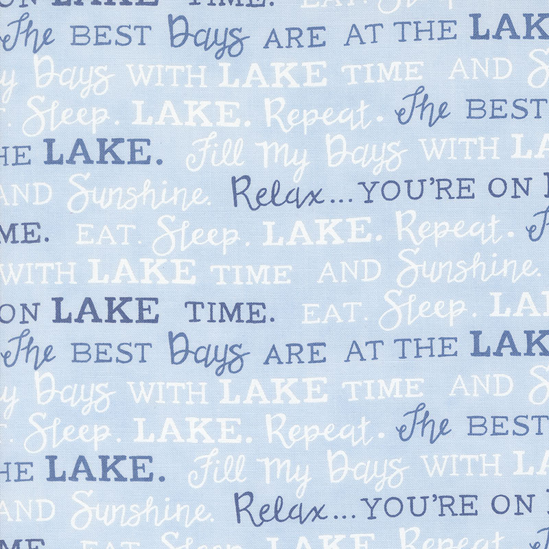 On Lake Time By Deb Strain For Moda - Sky Blue