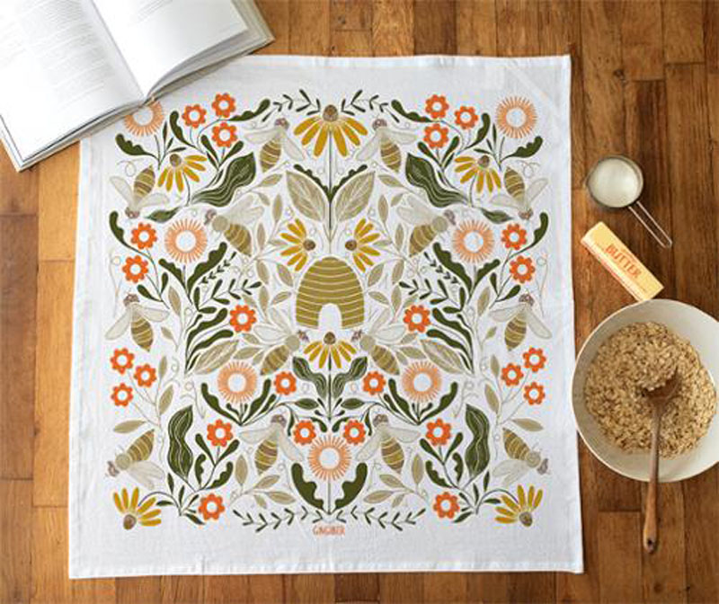 Tea Towel Beehive By Gingiber For Moda - Multiple Of 2
