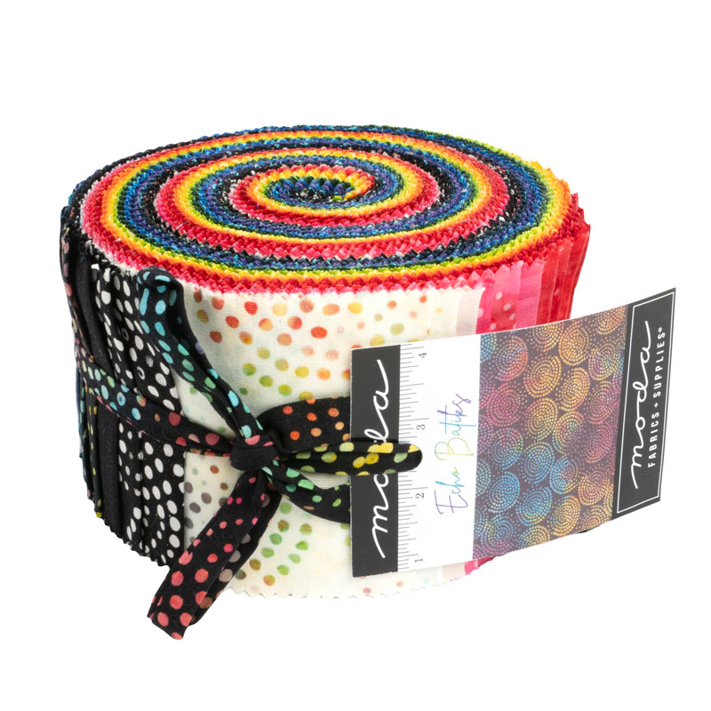 Echo Batiks Jelly Rolls By Moda - Packs Of 4