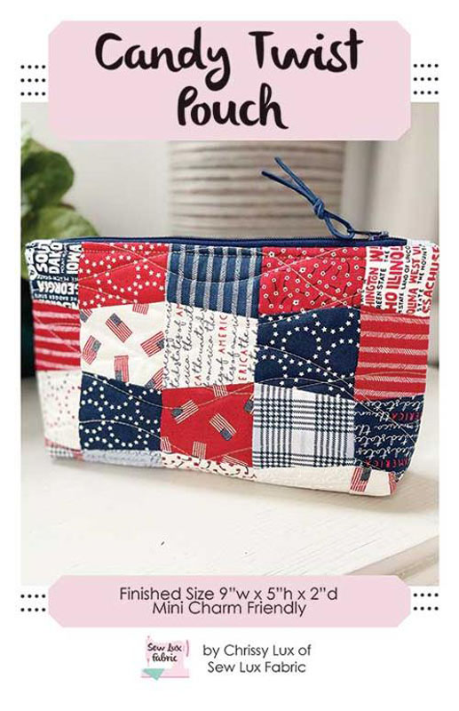 Candy Twist Pouch Pattern By Sew Lux Fabric And Gifts For  Moda - Minimum Of 3