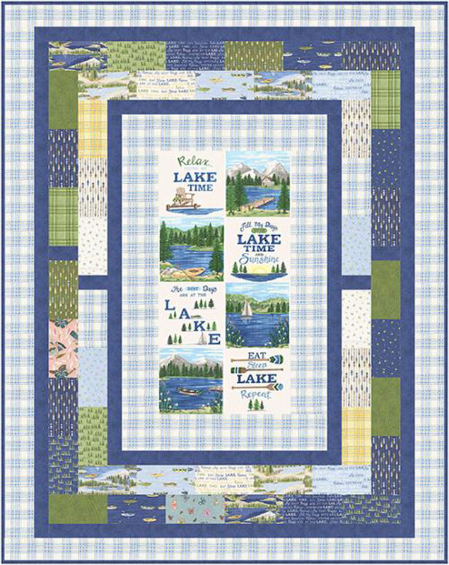 Summer Time Pattern By Lavender Lime For Moda - Minimum Of 3