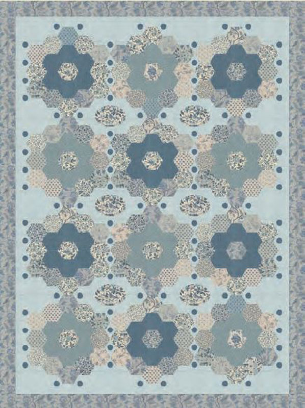 Grand Fleur Pattern By French General Emma For Moda - Minimum Of 3