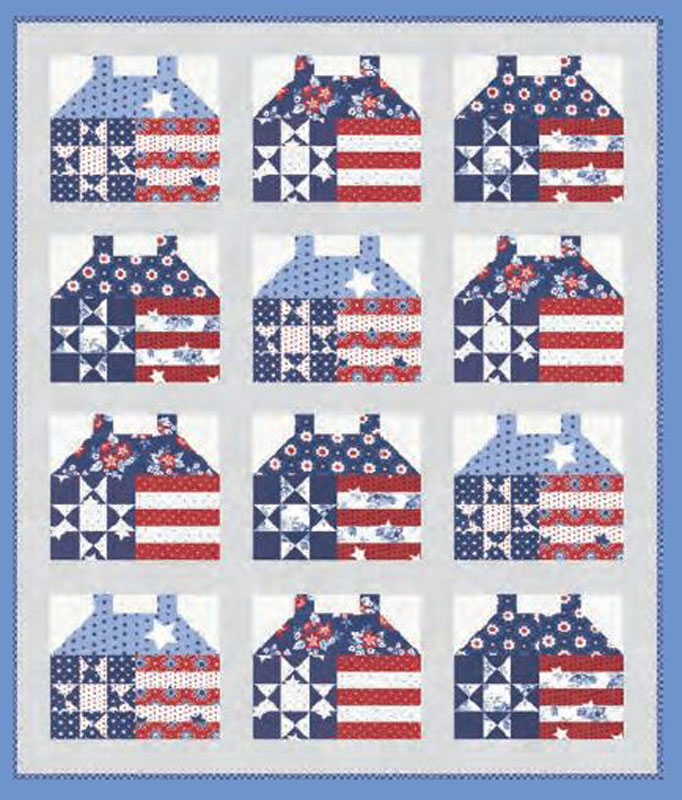 All American Pattern By It\'s Sew Emma For Moda - Minimum Of 3