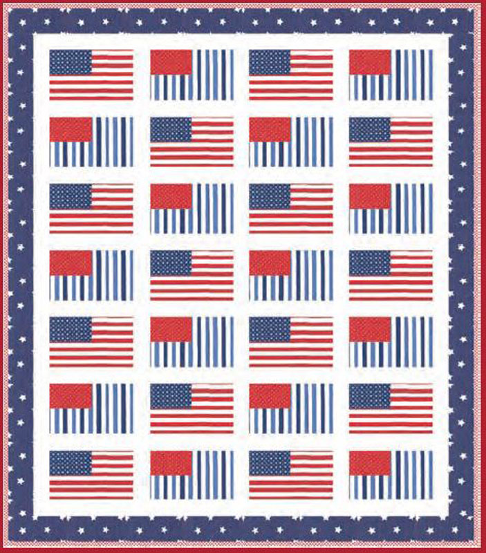 American Made Pattern By Prairie Grass Patterns For Moda - Minimum Of 3