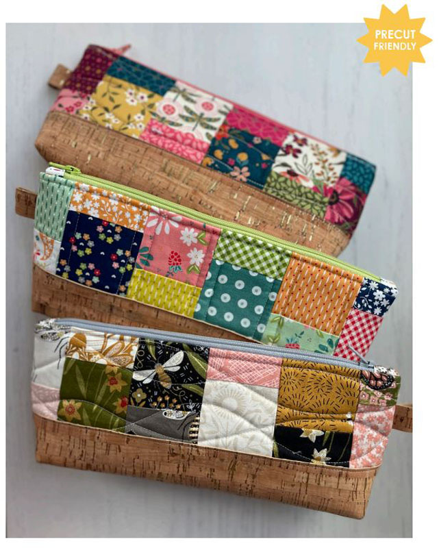 Cork Bottom Perncil Pouch Pattern By Sew Lux Fabric & Gifts For Moda - Minimum Of 3