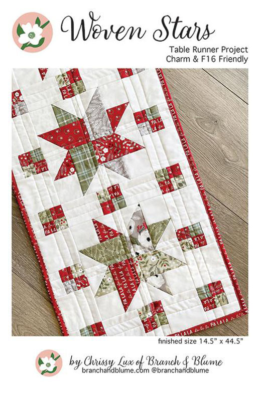 Woven Stars Table Runner Pattern By Branch & Blume For Moda - Minimum Of 3