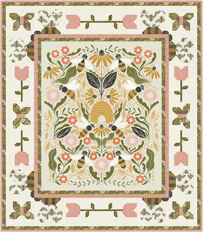 Dance Of The Bees Pattern By Coach House Designs For Moda  - Minimum Of 3