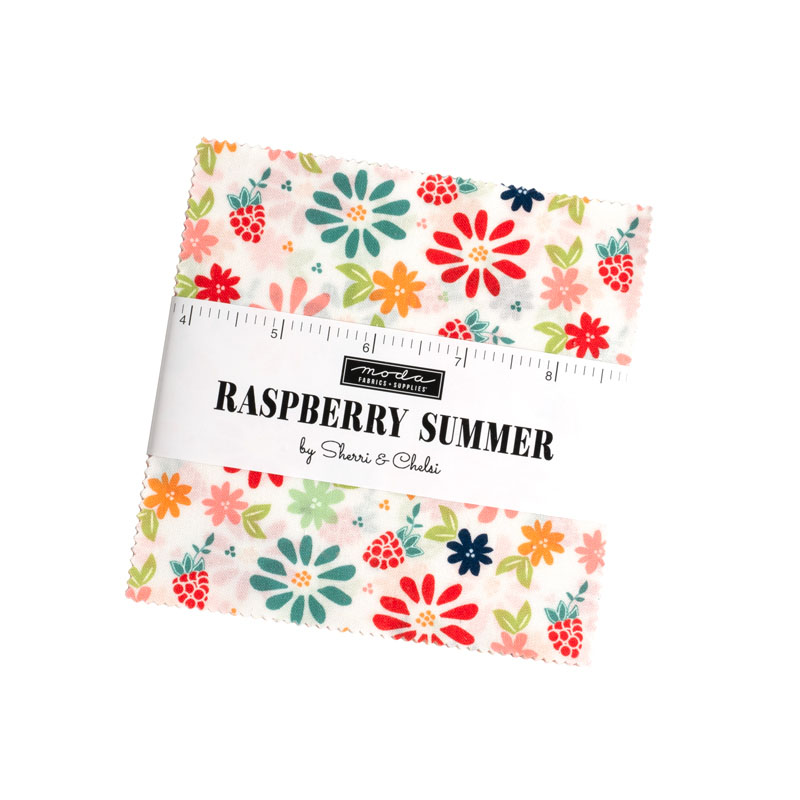 Raspberry Summer Charm Packs By Moda - Packs Of 12