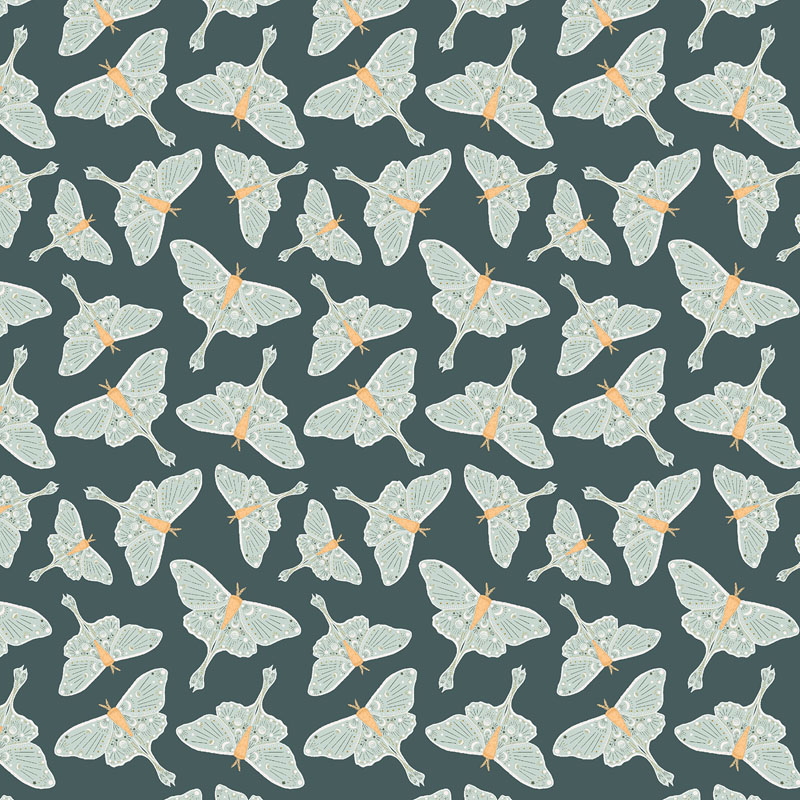 Stay Up Late By Brittany Polatis For Cotton + Steel Fabrics - Nocturne - Metallic Fabrics