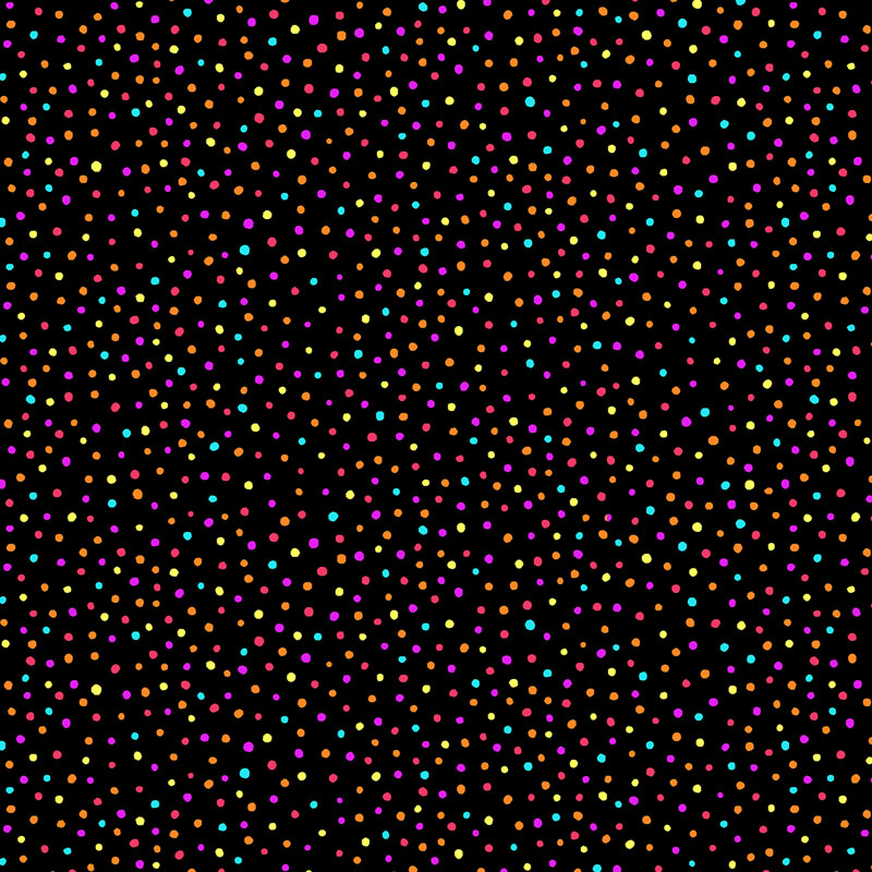 Happiest Dots - Celebrations By Rjr Studio For Rjr Fabrics - Nighttime Confetti