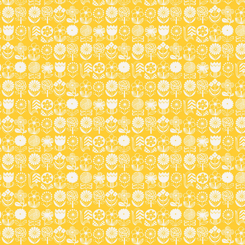 Kanpeki Na Hi By Hitomi Osumi For Cotton + Steel Fabrics - Sun Kissed Yellow