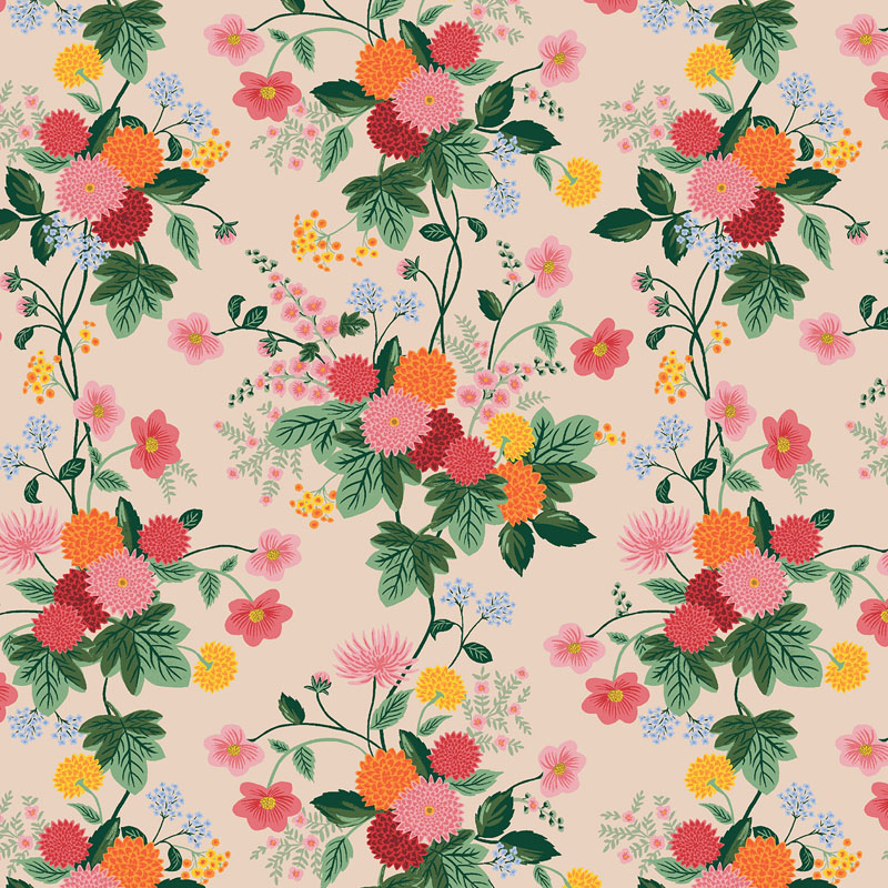 Dahlia By Rifle Paper Co. For Cotton + Steel Fabrics - Blush