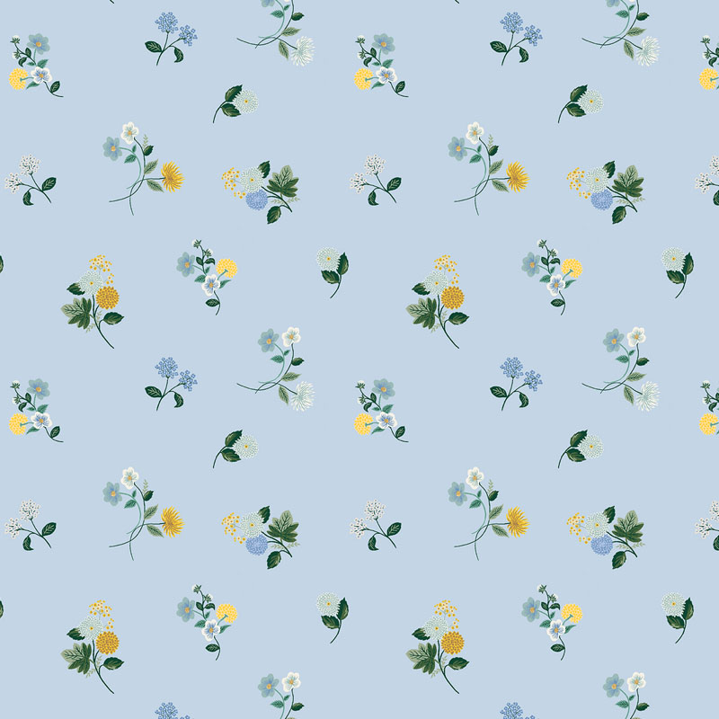 Dahlia By Rifle Paper Co. For Cotton + Steel Fabrics - Blue