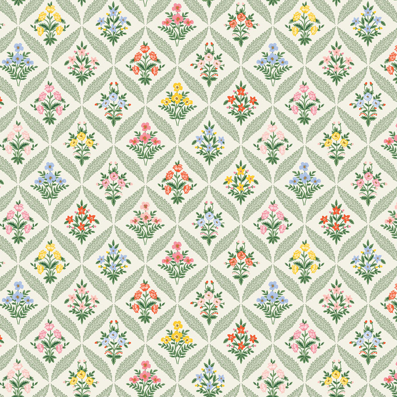 Dahlia By Rifle Paper Co. For Cotton + Steel Fabrics - Cream Multi