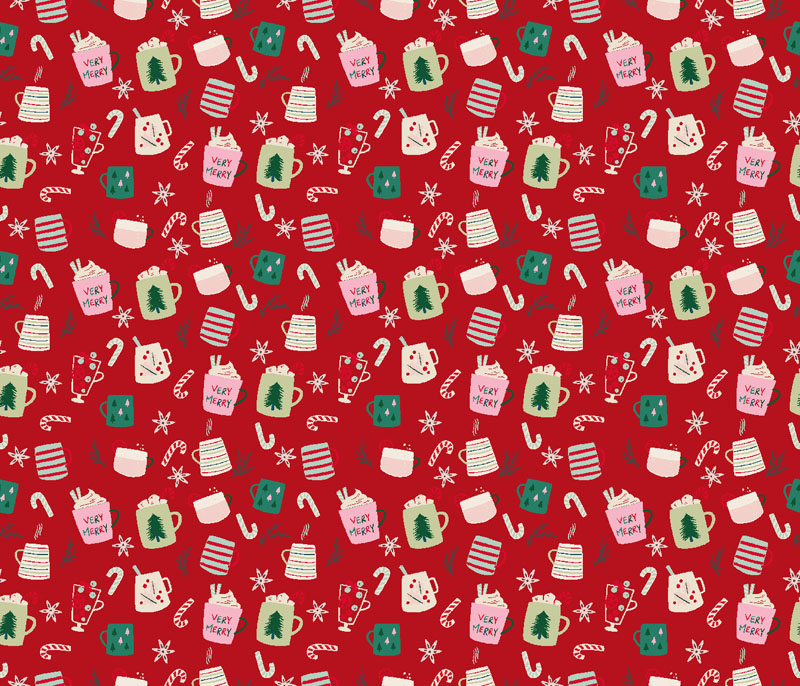 Snow Day Fun By Yuan Xu For Rjr Fabrics - Red