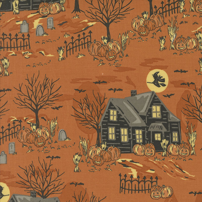 Home Sweet Haunt By Stacy Iest Hsu For Moda - Pumpkin