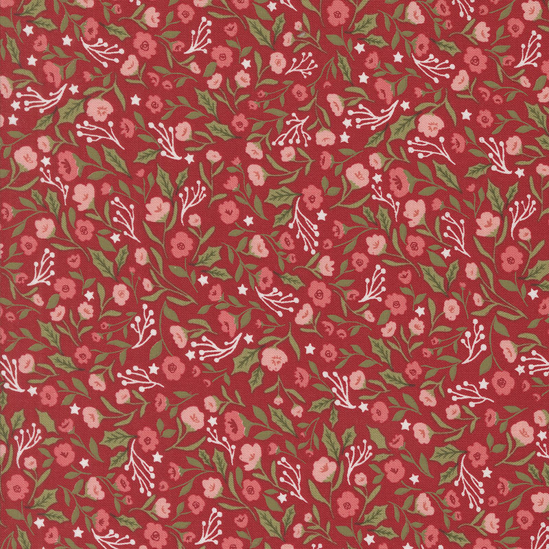 Berry And Pine By Lella Boutique For Moda - Cranberry