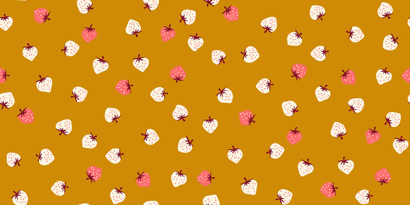 Strawberry By Kimberly Kight Of Ruby Star Society For Moda - Butterscotch