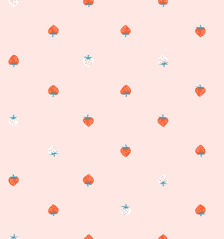 Strawberry By Kim Kight Of Ruby Star Society For Moda - Canvas - Pale Pink