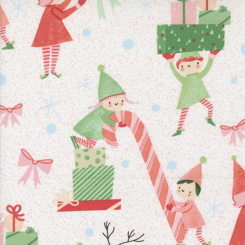 Tiny Christmas By Lizzy House For Moda - Snow