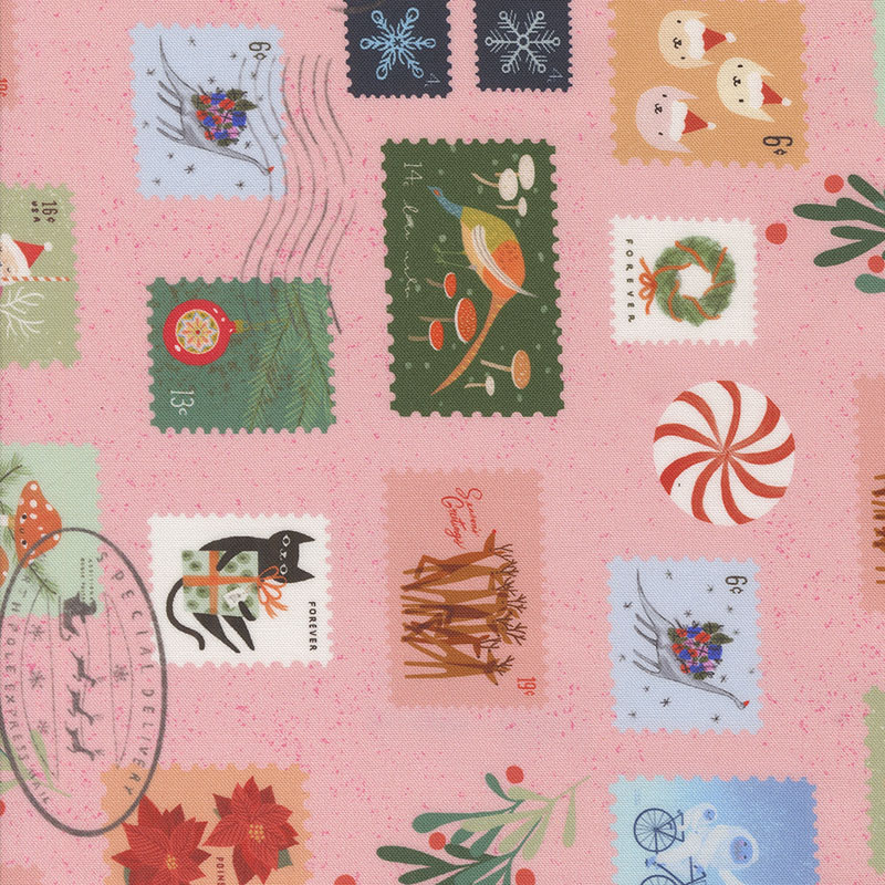 Tiny Christmas By Lizzy House For Moda - Cotton Candy