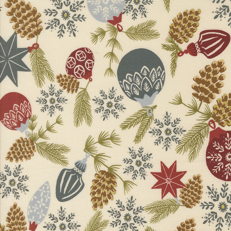 Old World Yuletide By Fancy That Design House For Moda - Eggshell