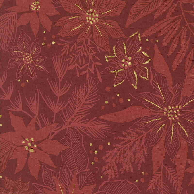 Old World Yuletide By Fancy That Design House For Moda - Crimson