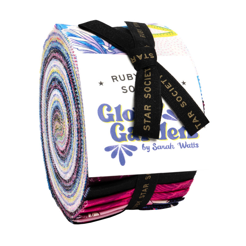 Glow Garden Jelly Rolls By Moda - Packs Of 4