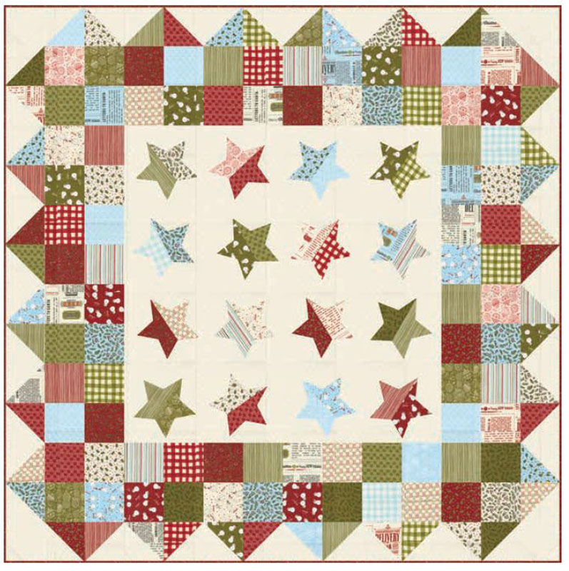 Emmitt And Ivy  - Twinkle Kit 56" X 56" By Sweetwater For Moda