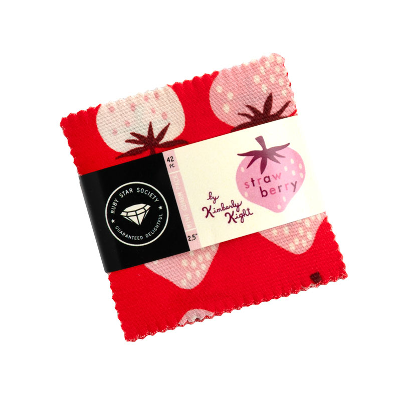 Strawberry Mini Charm Packs By Moda - Packs Of 24