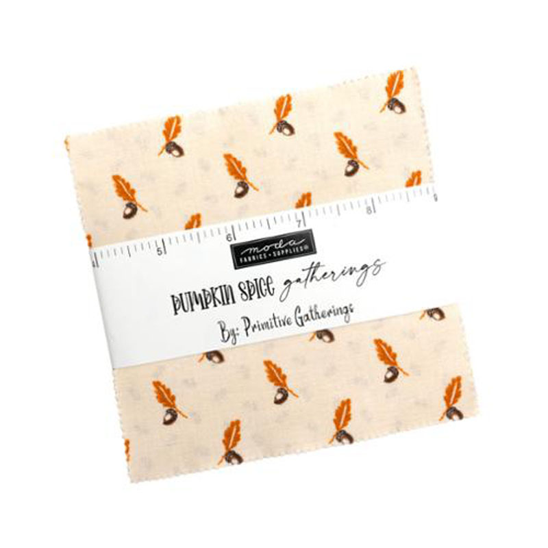 Pumpkin Spice Gatherings Charm Packs By Moda - Packs Of 12