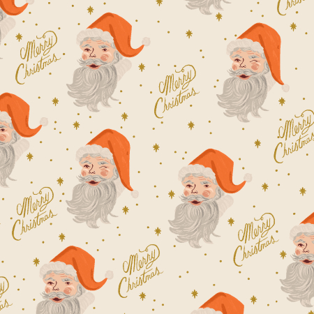 Holiday Classics Iv By Rifle Paper Co. For Cotton + Steel - Cream Metallic