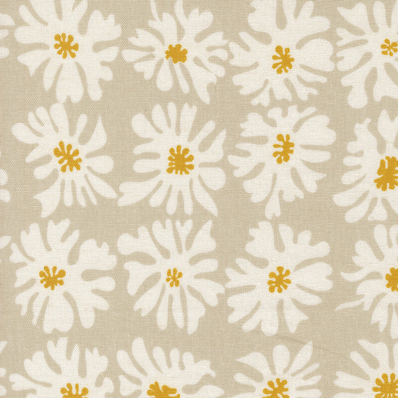 Urban Whisper Mochi Linen By Zen Chic For Moda - Stone