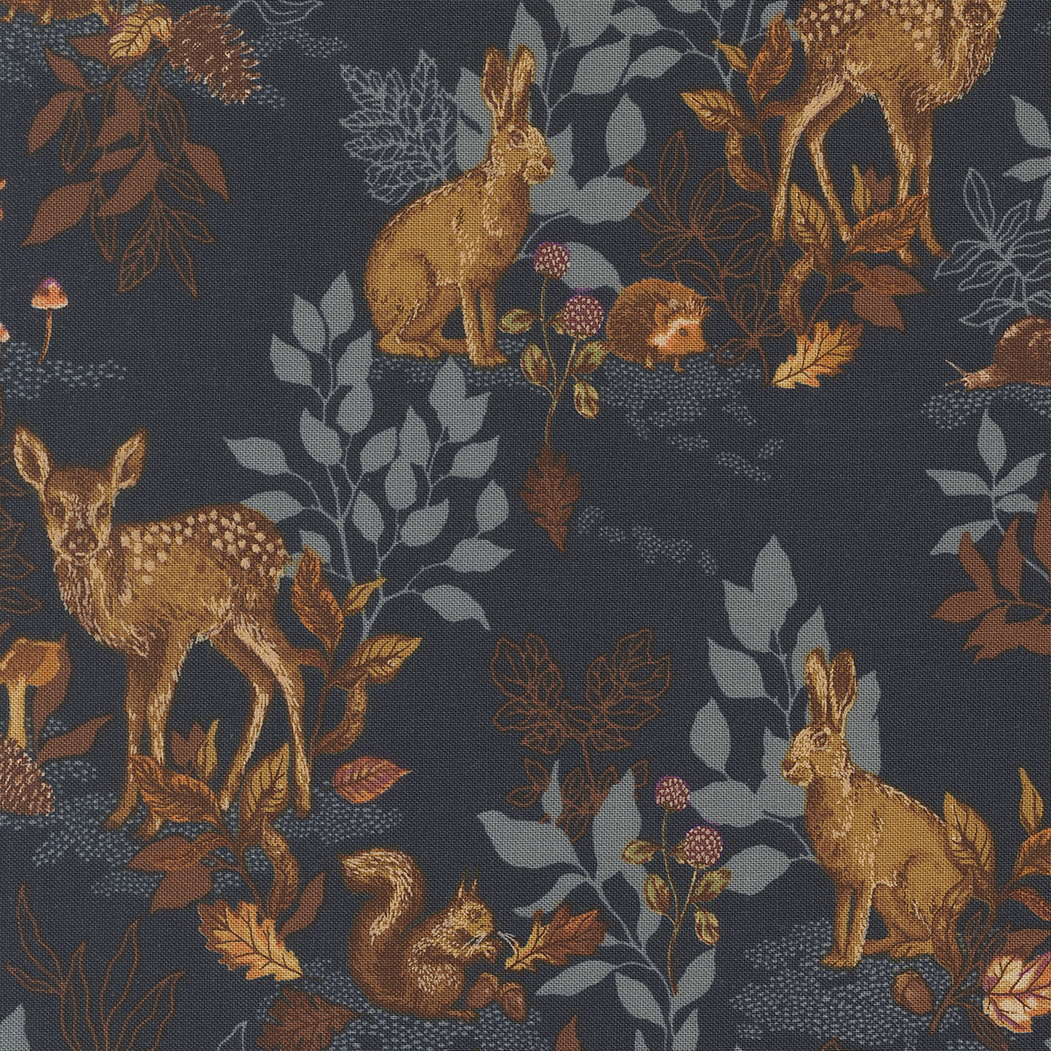 Autumn Forest By Linn Warme For Moda - Midnight