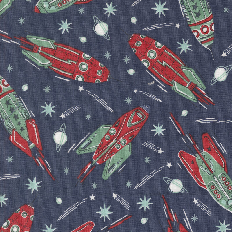 321 Blast Off By Stacy Iest Hsu For Moda - Galaxy