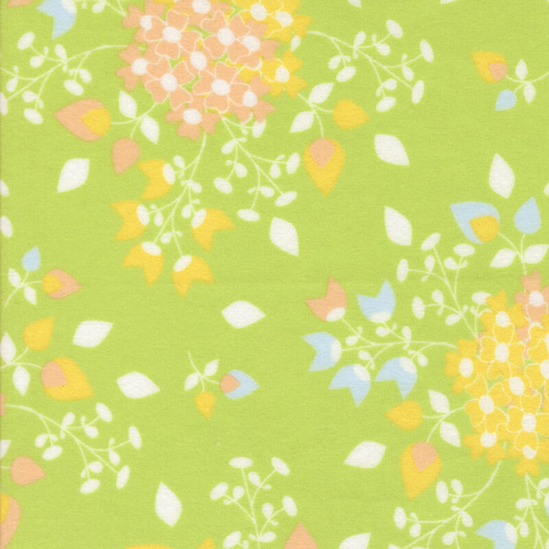 Sherbet Sunshine Flannel By Corey Yoder For Moda - Leaf